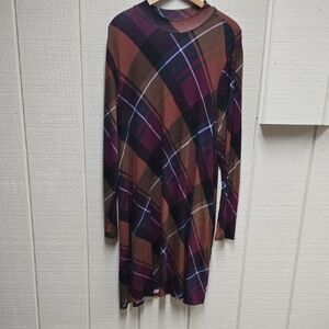Maurices Multicolor Plaid Dress